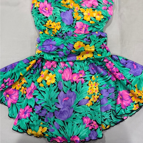 Palm Point Vintage Bathing Suit Dress - Picture 1 of 3